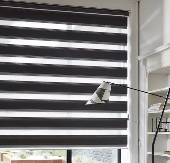 全面的斑馬簾窗飾遮陽結構、安裝和效果圖