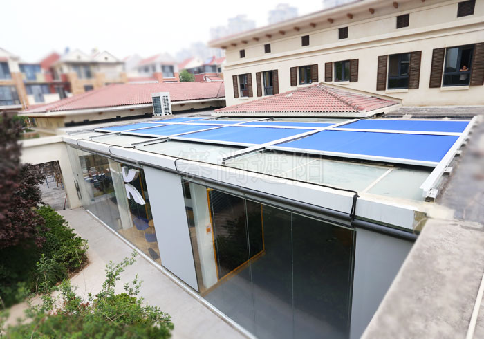 天津黑鯊運(yùn)動(dòng)成長(zhǎng)中心織物外遮陽(yáng)項(xiàng)目