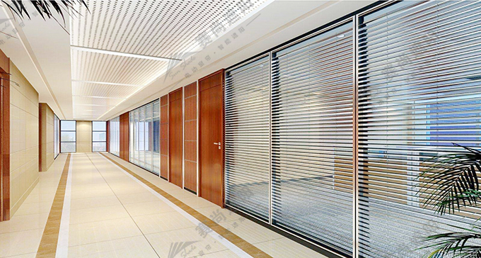 電動中空鋁百葉簾實景圖
