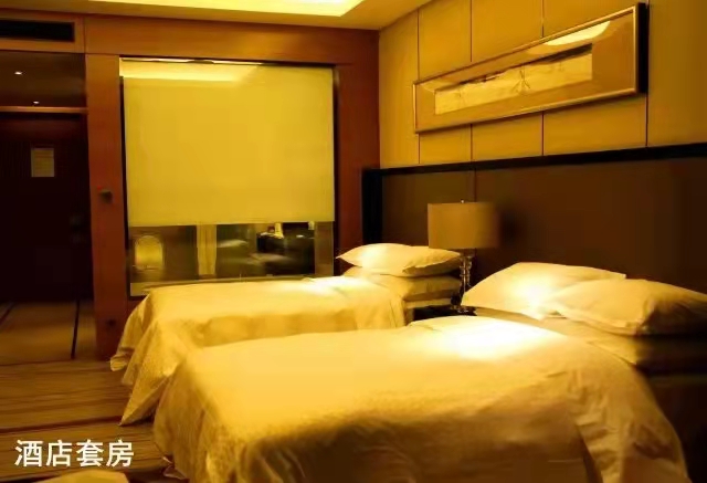 用在酒店套房的卷簾實景圖
